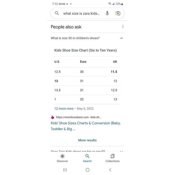 Zara 30 or 12.5 boys high top fabric rubber sneaker blue Auggie embroidery Augus - Picture 6 of 6